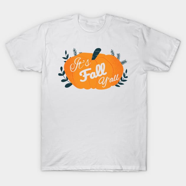It's Fall Yall Pumpkin graphic T-Shirt by KnMproducts